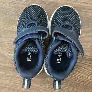 Navy Blue Toddler Sneakers with Velcro Straps